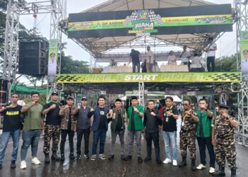 Ketua PW ANSOR Sulut Mulyadi Paputungan Suport Drag Bike dan Drag Race Bolmong Juara 2025