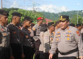 Polres Boltara Terjunkan Ratusan Personel Kawal Unjuk Rasa