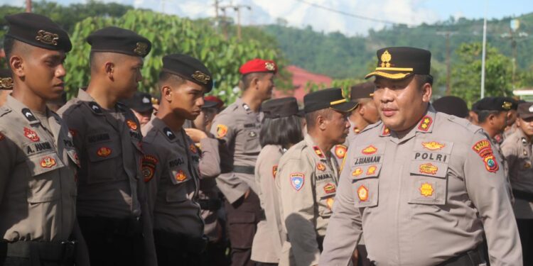 Polres Boltara Terjunkan Ratusan Personel Kawal Unjuk Rasa