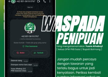 Awas Beredar Nomor Baru Catut Nama Yusra Alhabsyi