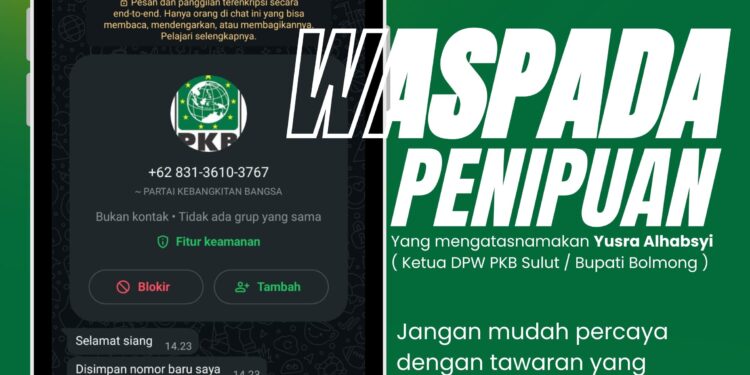 Awas Beredar Nomor Baru Catut Nama Yusra Alhabsyi
