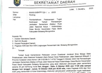 Penutupan Total Akses Jalan Kaiya-Kotamobagu, Pemda Bolmong Keluarkan Kebijakan Kerja PNS