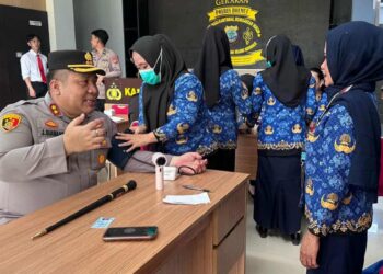 Bakti Kesehatan Jadi Perayaan HUT Humas Polri di Polres Boltara 