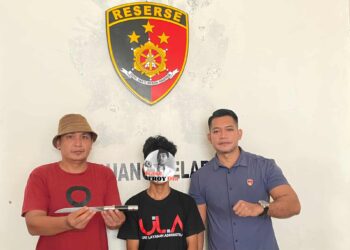 Ancam Pakai Pisau di Kawasan Batu Pinagut, ML Diringkus Tim Resmob Polres Boltara