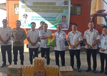 Posko Bencana Daerah Bolmong Terima Bantua  Pemkot Kotamobagu