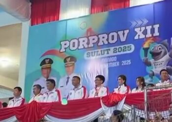 Bupati Bolmong Hadiri Open Ceremony Porprov XII Sulut 2025 Kota Manado