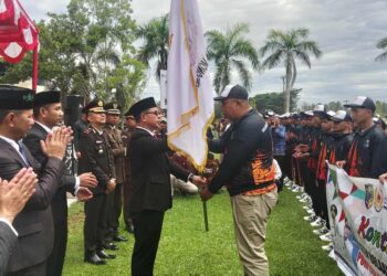 Pesan Bupati Sirajudin Usai Lepas Kontingen Boltara di Ajang Porprov Sulut 2025