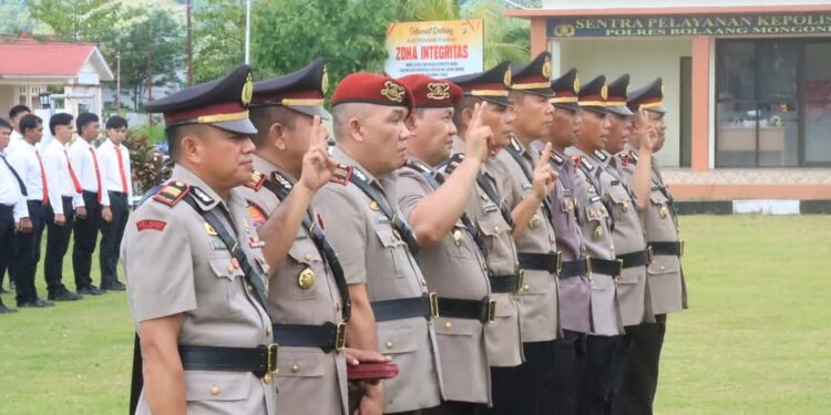 Polres Boltara Rombak PJU, Kabag Ops Hingga Kapolsek Bolangitang Resmi Berganti