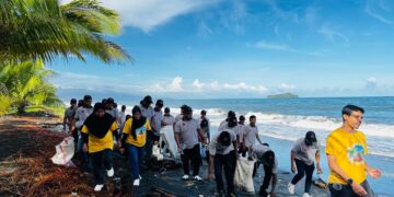 Peserta Diklat Ankapin/Atkapin Angkatan IV Bolmong, Digodok Bersih-Bersih Pantai