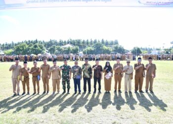 Bupati Oskar Manoppo Pimpin Apel Hari Desa Nasional 2026, Tegaskan Dana Desa Fokus Ketahanan Pangan dan Koperasi Merah Putih