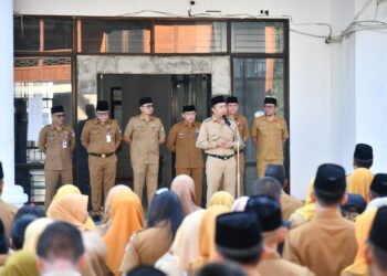 Argo Sumaiku Pimpin Apel ASN Boltim, Disiplin Kehadiran Langsung Ditindak