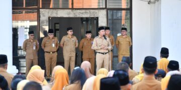 Argo Sumaiku Pimpin Apel ASN Boltim, Disiplin Kehadiran Langsung Ditindak