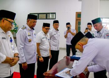 Bupati Oskar Manoppo Pimpin Penandatanganan Pakta Integritas dan Perjanjian Kinerja OPD Boltim Tahun 2026