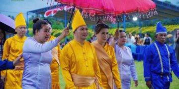 Dony Lumenta Ikuti Perayaan Tulude Desa Tiberias