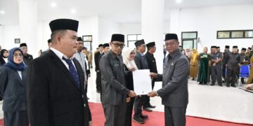 Bupati Boltim Lantik 25 Pejabat dan 2 Penjabat Sangadi, Tegaskan Jabatan adalah Amanah