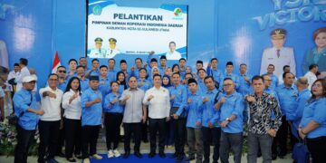 Bupati Bolmong Hadiri Pelantikan Pimpinan Dekopin se Sulawesi Utara