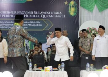 Bupati dan Wabup Bolmong Hadiri Perayaan Nuzulul Quran 1447 Hijriah Kota Kotamobagu Sekaligus Safari Ramadhan Pemprov Sulut