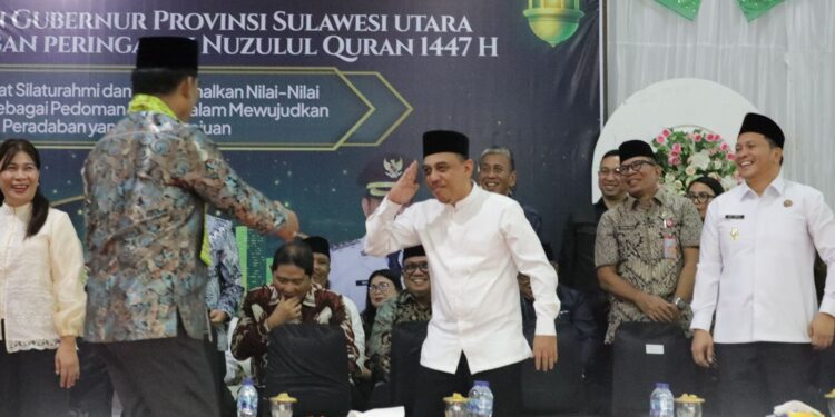 Bupati dan Wabup Bolmong Hadiri Perayaan Nuzulul Quran 1447 Hijriah Kota Kotamobagu Sekaligus Safari Ramadhan Pemprov Sulut