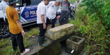 Yusra Alhabsyi Tinjau Lokasi Penyebab Banjir Desa Diat
